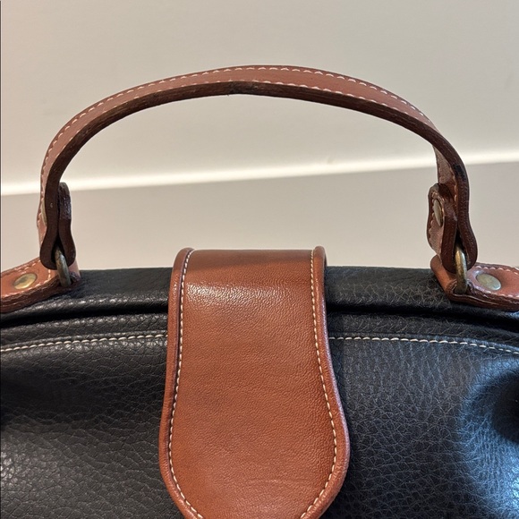 Black and Brown Leather Handbag - Picture 5 of 7